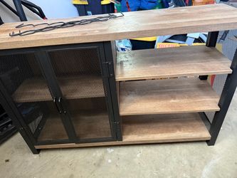 Rustic style bar cabinet