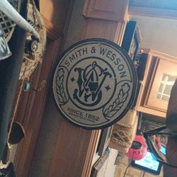 Smith And Wesson Gun Sign