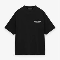 Fear of God Essentials Jersey Crewneck Tee 'Black'