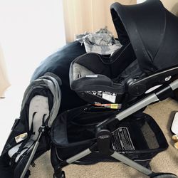 Graco Stroller Travel System + Baby Carrier