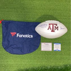 Johnny Manziel Autographed Heisman ‘12 Football Certified