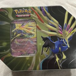2025 POKEMON AZURE LEGENDS SEALED TIN WITH XERNEAS EX FOIL PROMO CARD