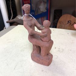 Vintage Clay Art 8” Tall
