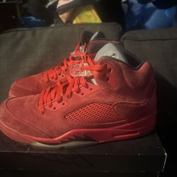 Jordan 5 Red Suede Sz12