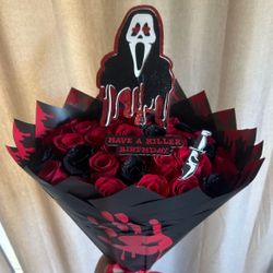 Scream Ghostface Flower Bouquet / Ramo De Flores Scream Ghostface