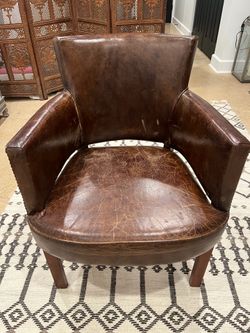 leather club chair
