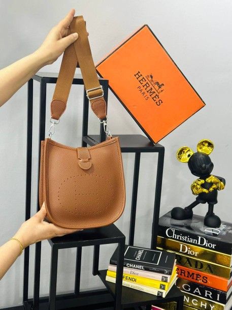 Brown Leather Shoulder Bag New