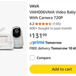 VAVA VAIH006 Baby Monitor 720P Camera Night Vision Two-Way Audio NIB