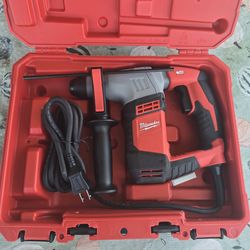 🔥$120 FIRM PRICE🔥Milwaukee 5263-21 5/8" SDS Rotary Hammer w/ depth rod, side handle & carrying case