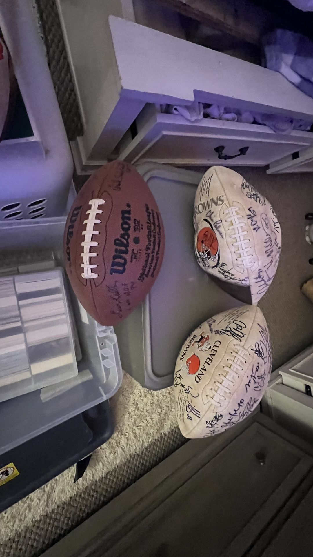 Autographed Memorabilia From Cleveland Indians And Cleveland Browns