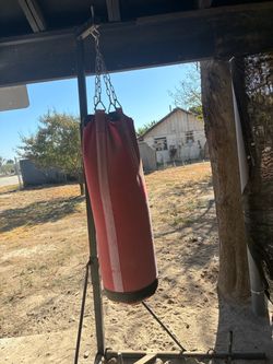 Heavy sand Bag with Chain and post