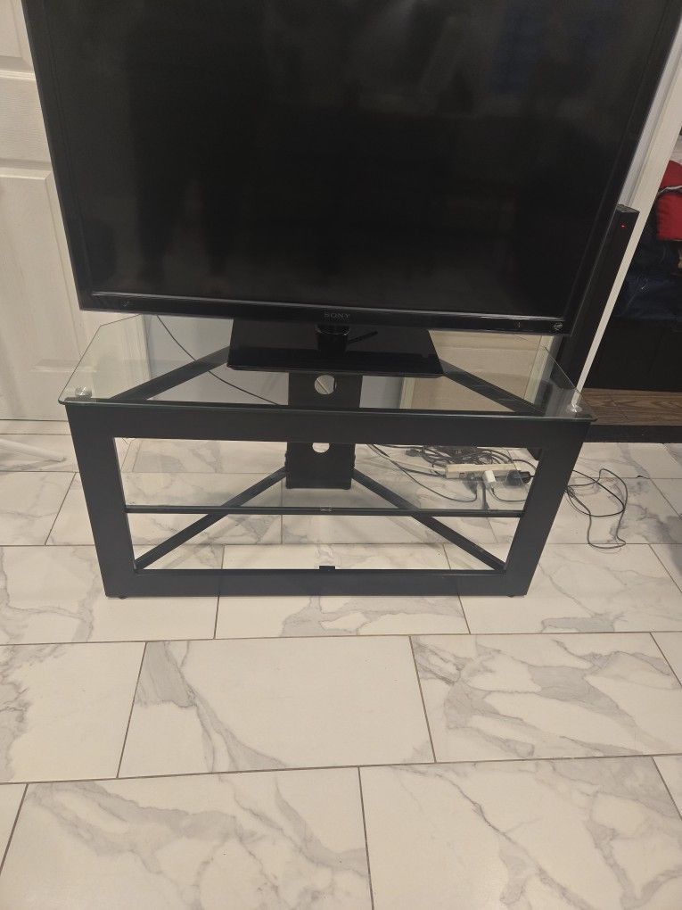 Glass TV Stand