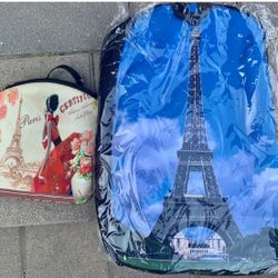 Paris Backpack & Purse - 2 for $5 (new)