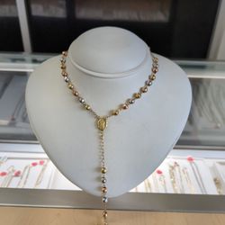 10k Gold Rosario Necklace 29.6 Grams 26 Long Layaway Available 10% Down If You Are Interested Please Ask For Maribel Thank You 