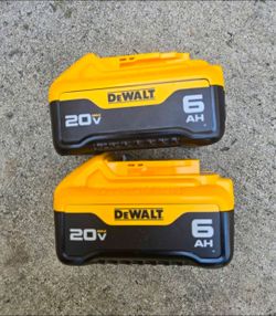 Dewalt 20v Batteries 6.0 ah Brand New Price For Both