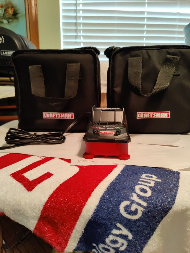 Sears Tool Bags And 19.2 V Olt Fast Charging Battery Charger Located In Palm Beach Gardens