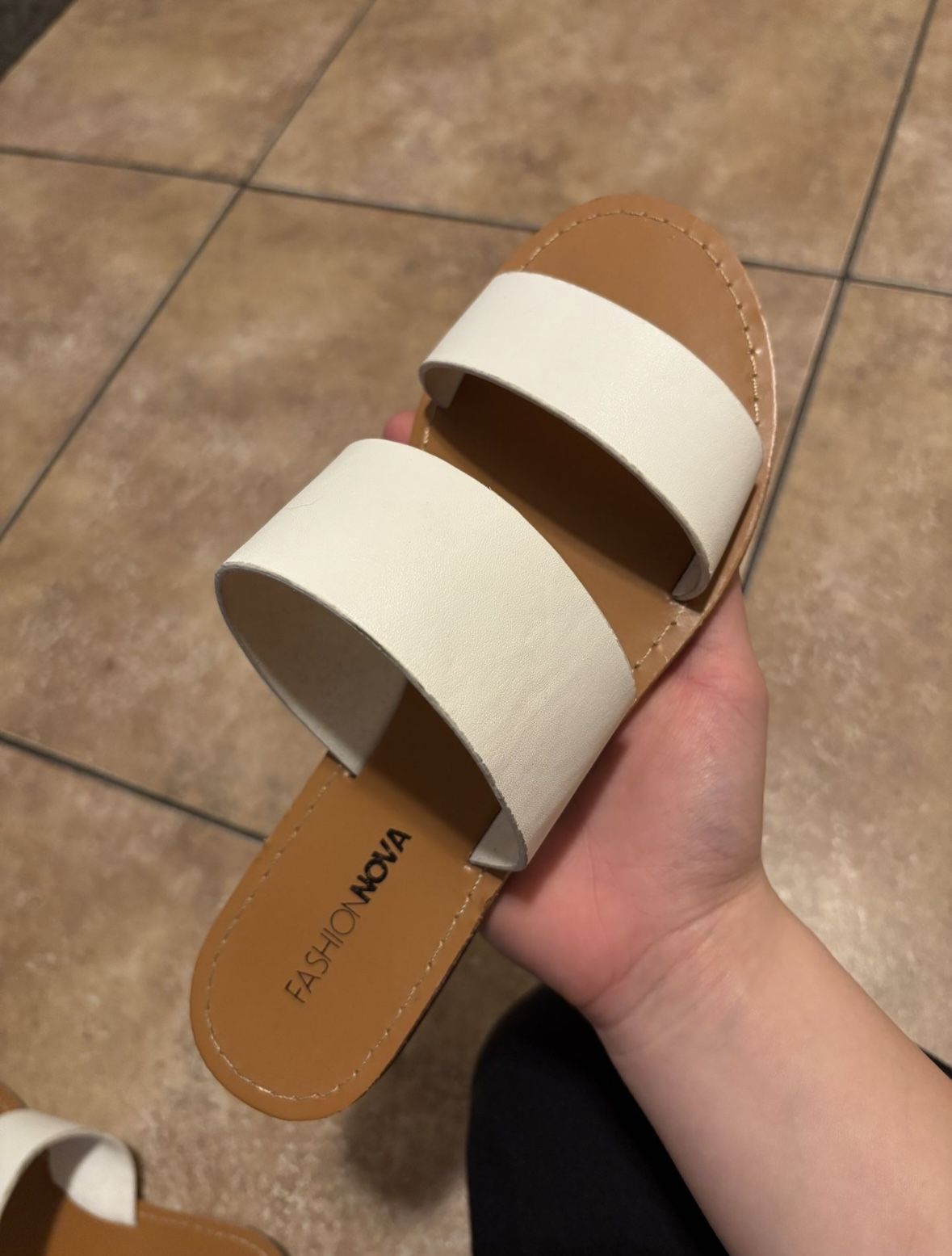 Fashion Nova White Sandals
