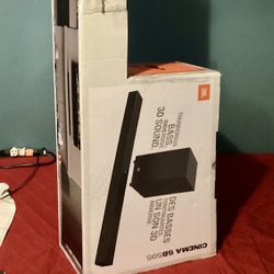 JBL Soundbar Cinema SB595 Dolby Atmos Home Theater 3.1.2 Ch. w/ Massive Bass, Wireless Sub