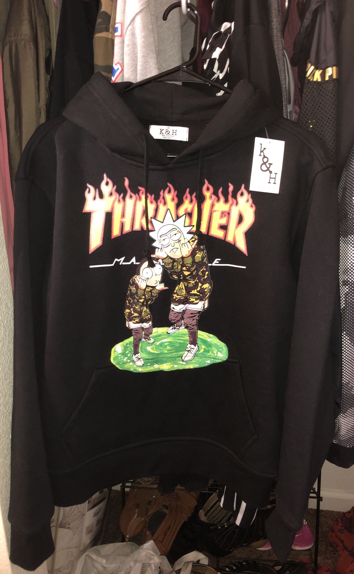 Rick and Morty Thrasher hoodie