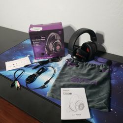 New EKSA E900 Pro USB Gaming Headset for PC, Computer Headset W/ Detachable Noise Cancelling Mic, 7.1 Surround Sound, 50MM Driver, Headphones W/ Micro