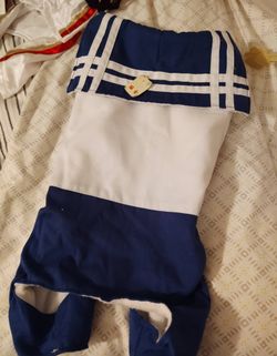 PET SAILOR OUTFIT, NAUTICAL THEME, Great For HALLOWEEN COSTUMES- XS, SML, MED &LRG, New, NICE!!!,