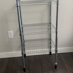 3-Tier Chrome Wire Storage Shelf – Adjustable