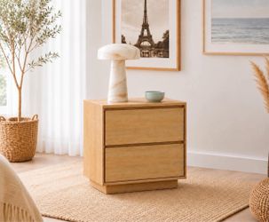 21.6" Wide Farmhouse 2-Drawer Nightstands.