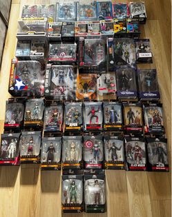 Lot of 45 Marvel Legends DC McFarlane Marvel Selects Figures & Funko Pop