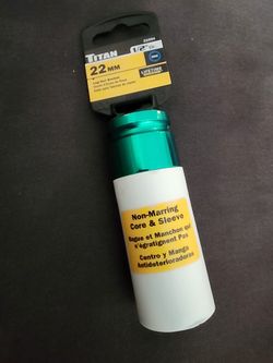 1/2 Inch Drive 22mm - None Marking Lug Nut Socket