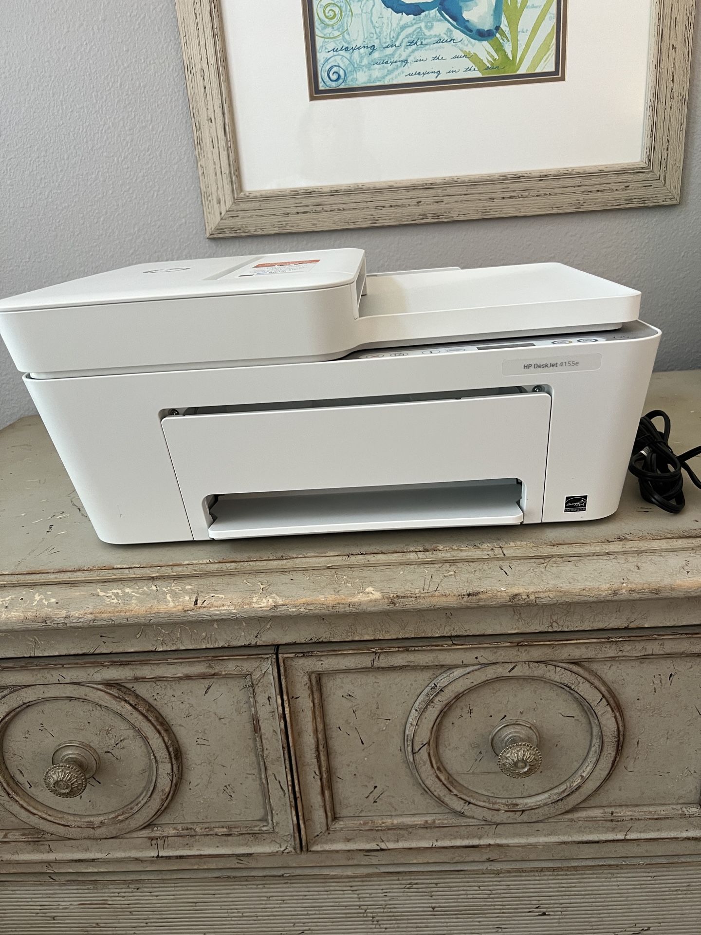 HP DeskJet 4155e Wireless Color Inkjet Printer, Print, scan, copy