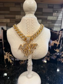 Never Give Up Iced Out Cuban Link Necklace