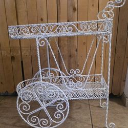 Metal Rolling Bar Or Garden Cart 