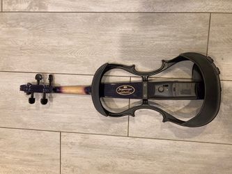 PURPLE AND BLACK JURGENSMEYER 4/4 ELECTRIC HOLLOW RARE HOLLOW BODY