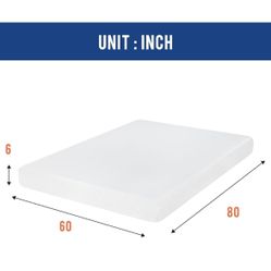 6 Inch Gel Foam Queen Mattress 
