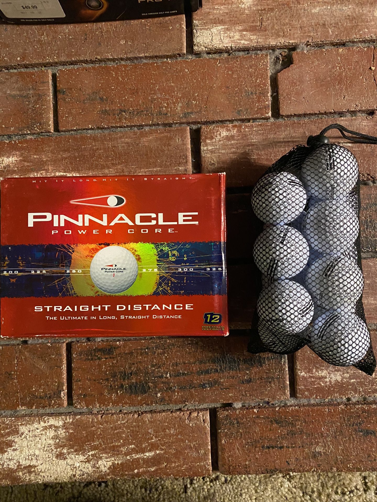 Pinnacle Power Core Golf Balls & 14 Bridgestone Range/Practice Balls
