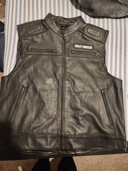 HARLEY DAVIDSON leather vest