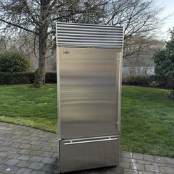 Delivered 36” Sub Zero 650/S Built In Left Hinge Classic Over Under Refrigerator Freezer 