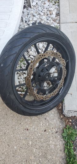 Honda cbr500r Whole front tire and break disk broken rim