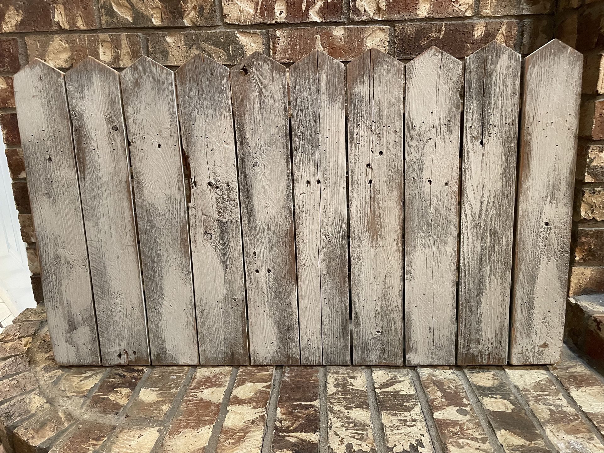 Shabby Picket Decor Pet Gate Fireplace Screen