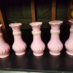 5 Small pink vase