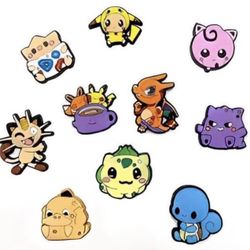10pcs Pokemon Anime Charms For Clogs