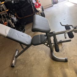 Recline bench And Weight Plate Tree