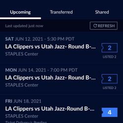 Clippers Playoff Tickets ROUND TWO (game 6 Only Avail )