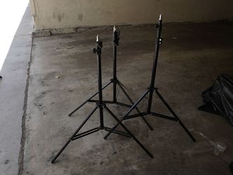 VIDEO & PHOTOGRAPHY LIGHT STANDS (3) -$20