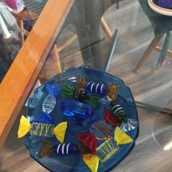 Glass Candy And Dish