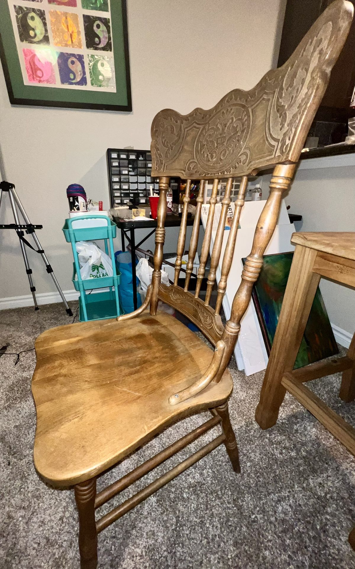 Vintage wooden dining chair