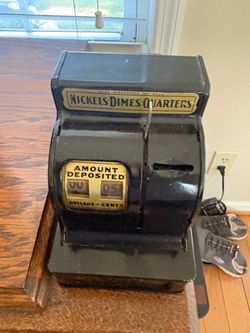 Antique metal toy bank