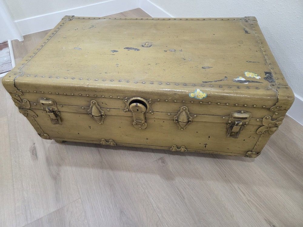 Vintage Suitcase On Wheels 