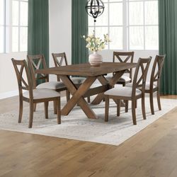 Bayside Furnishings Lathan 7-Piece Dining Set