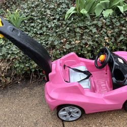 Pink Push Car